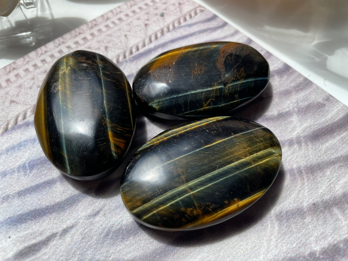 Blue Tigers Eye (Hawk's Eye) Palmstone