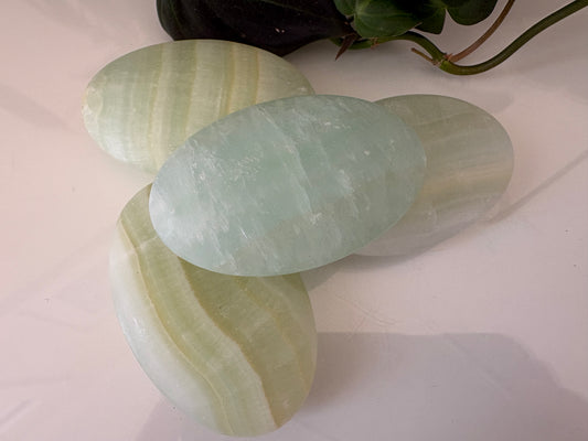 Pistachio Calcite Palmstone