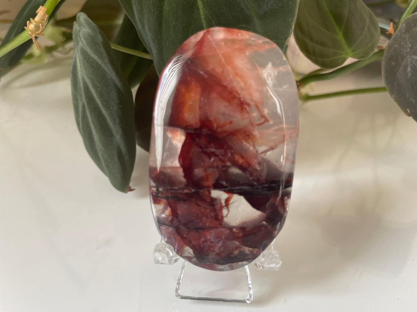 Fire Quartz Palmstone