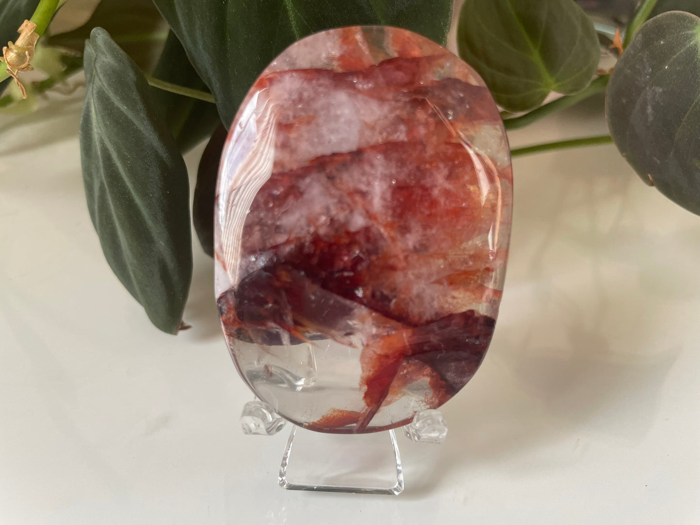 Fire Quartz Palmstone