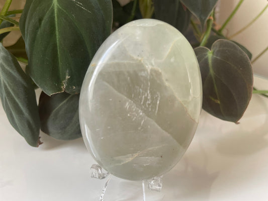 Green Moonstone (Garnierite) Palmstone