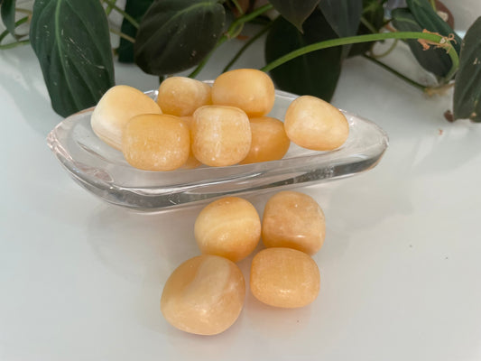 Yellow Calcite Tumbles