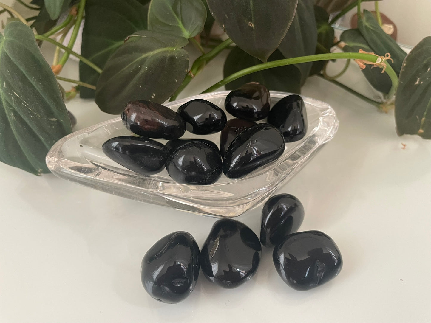 Black Obsidian Tumbles
