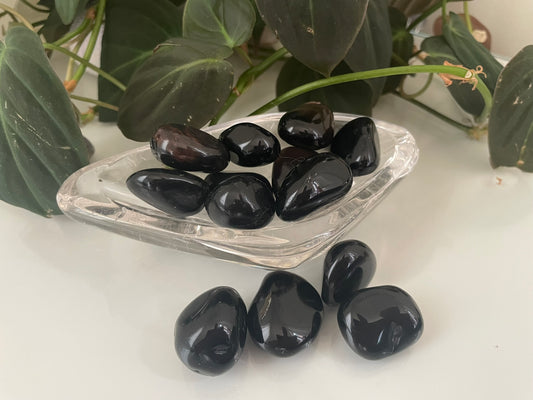 Black Obsidian Tumbles