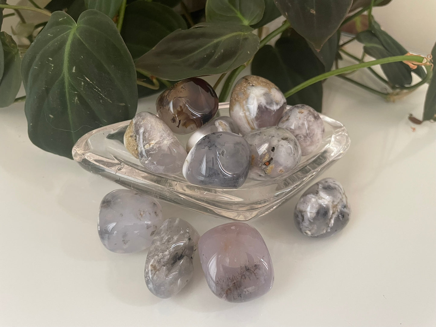 Dendritic Opal Tumbles