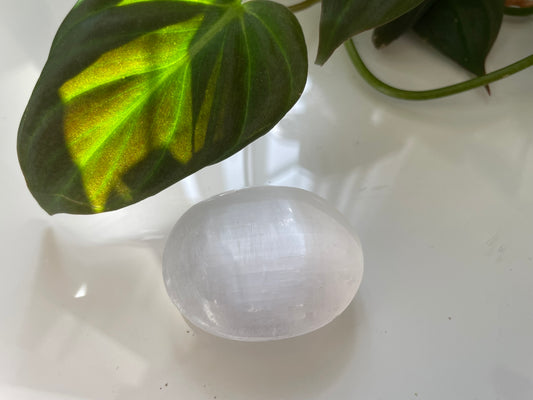 Selenite Palmstone