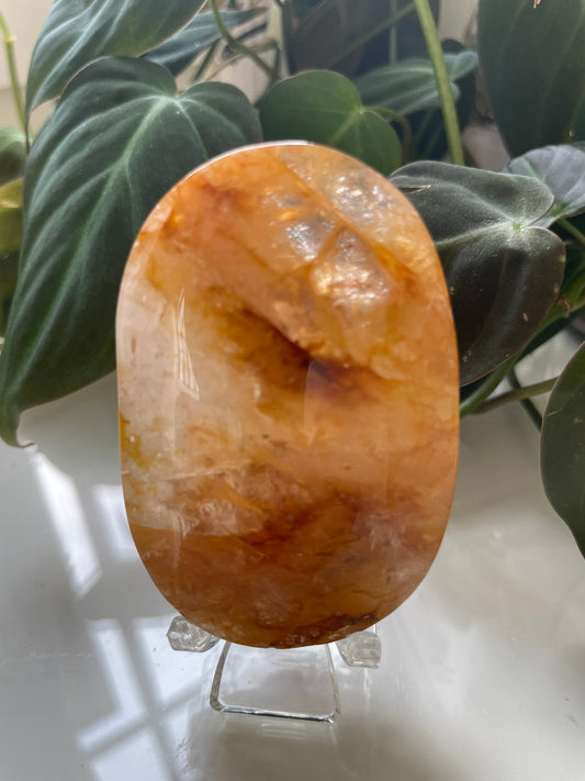 Golden Healer Quartz Palmstone