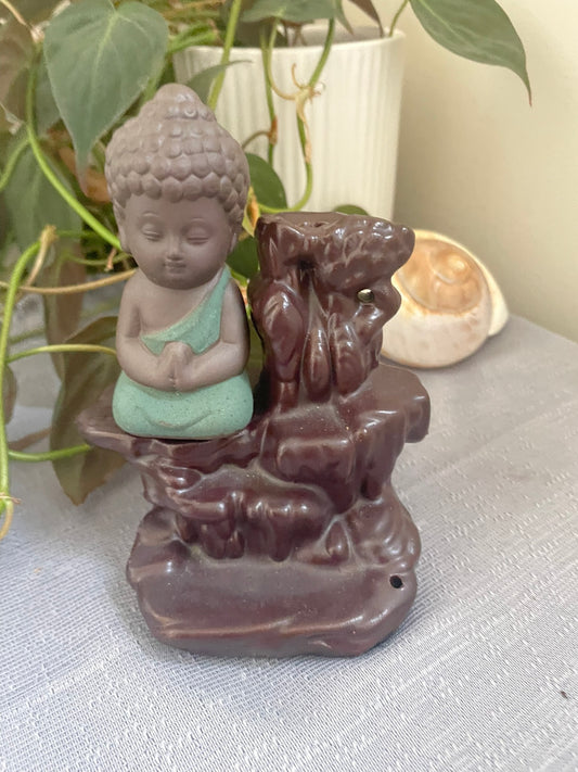 Backflow Incense Burner - Buddha Waterfall