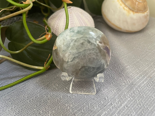 Pink Tourmaline & Moonstone Palmstone