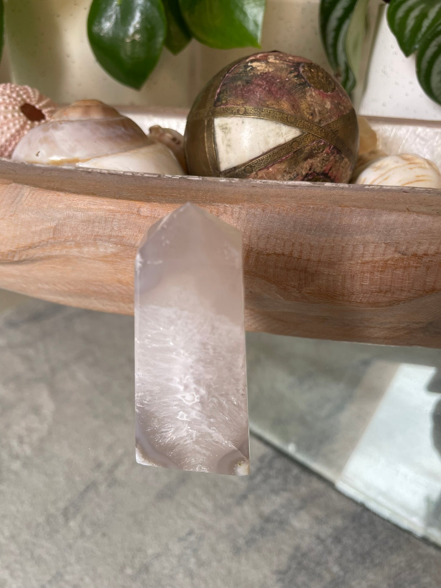 Agate Geode Obelisk