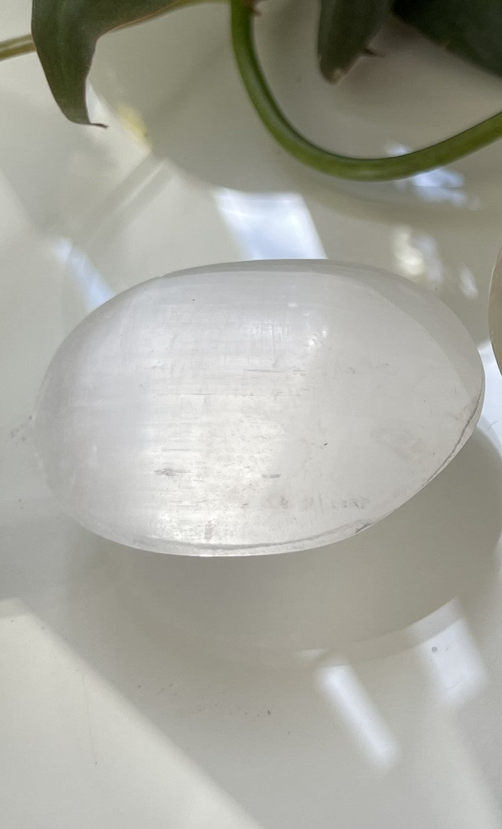 Selenite Palmstone